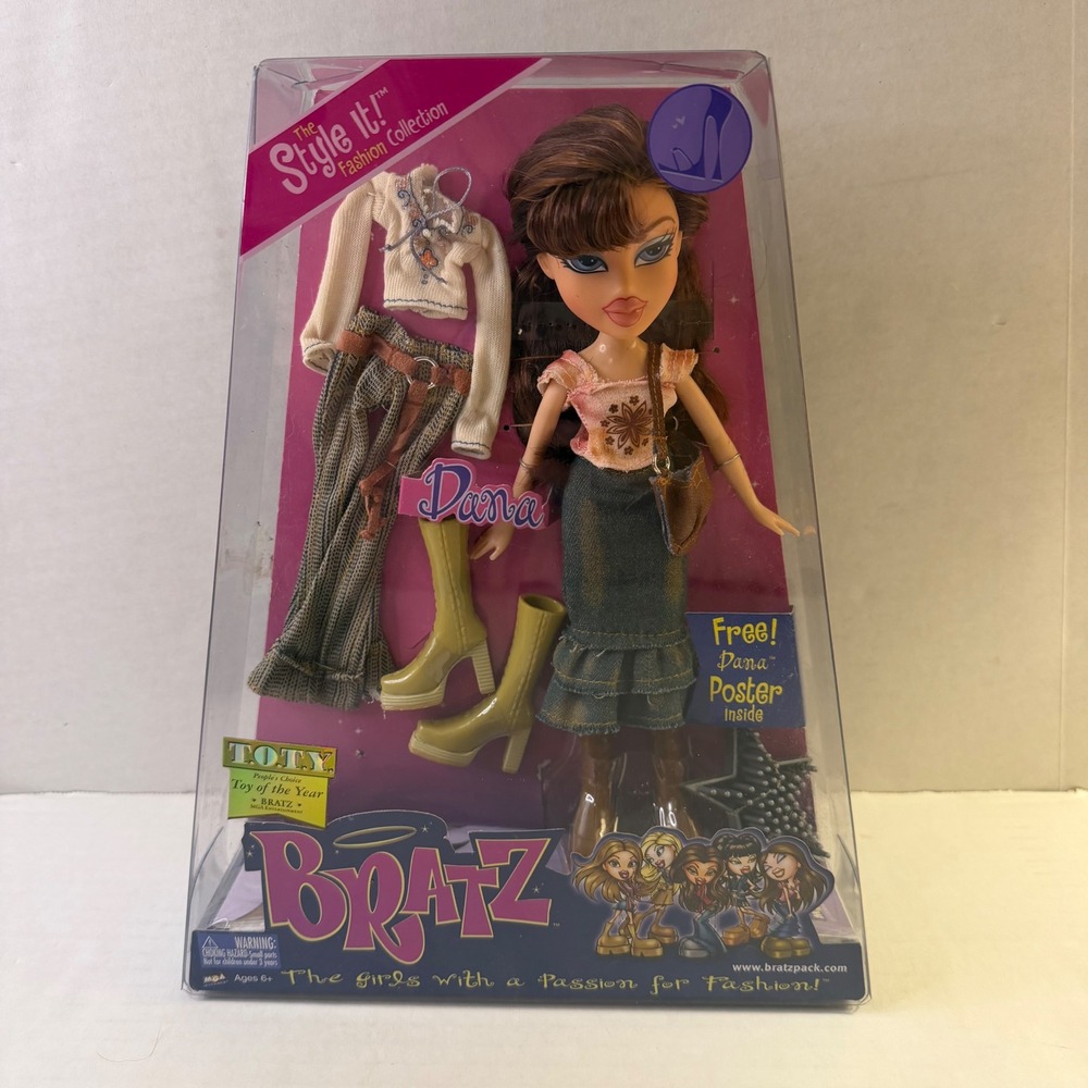 Bratz Style It Dana Doll 2003 MGA Entertainment Sugar Shoes New in Box 258315